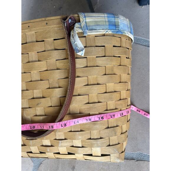 Longaberger 2003 Large Good Ol' Summertime Boardwalk Basket, Protector, Liner - Picture 7 of 9